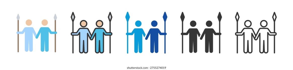 survivor icon set multi style various collection