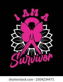 I AM A SURVIVOR VECTOR TSHIRT DESIGN