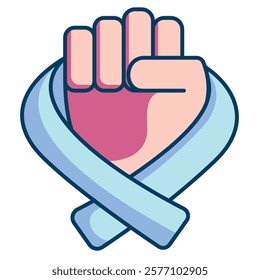 Survivorship Icon - Lineal Color Style - Cognitive Biases Theme