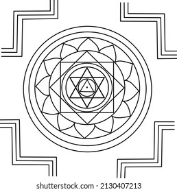 surya madala o yantra . yantra o mandala más poderosa para el dios del sol mandala sagrada. 