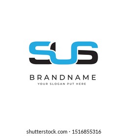 SUS letter logo design template