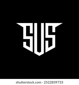 SUS letter logo design with white background in illustrator, vector logo modern alphabet font overlap style, calligraphy designs for logo, Poster, Invitation, etc.