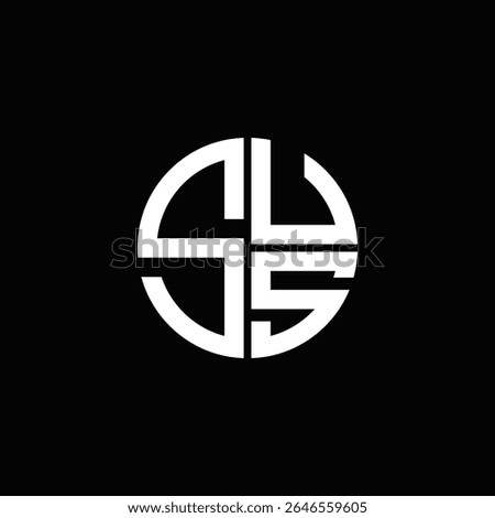 SUS logo SUS icon SUS monogram SUS letter minimalist Circle flat Unique modern abstract logo design.
