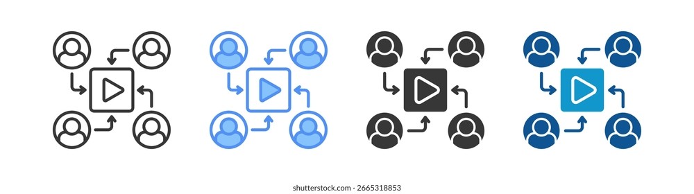 Suscribe Icon Set Multiple Style Collection