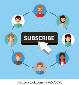 suscribe people connection internet technology