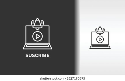 Suscribe Vector, Icon Or Logo Sign Isolated Symbol Illustration