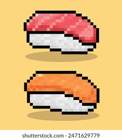 sushi en 8 bits pixel art