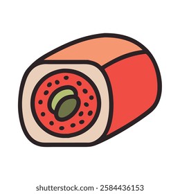 Sushi Asian food futomaki roll traditional