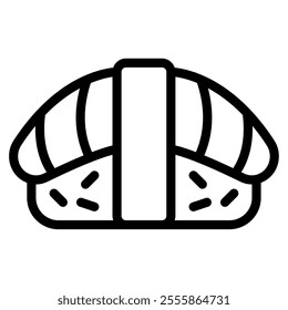 Sushi Asian Food icon illustration