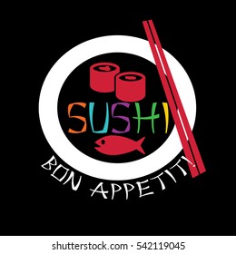 Sushi banner. 