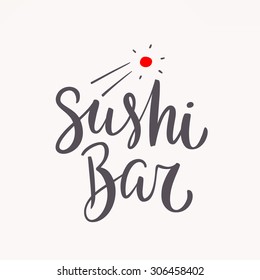Sushi bar.