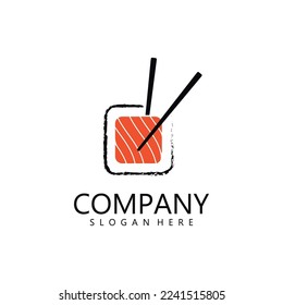 Sushi bar logo. Sushi vector logo icon, or Japanese specialties.