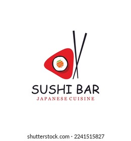 Sushi bar logo. Sushi vector logo icon, or Japanese specialties.