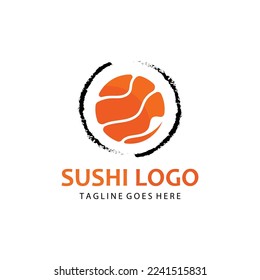 Sushi bar logo. Sushi vector logo icon, or Japanese specialties.