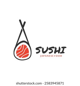 Sushi bar logo. Sushi vector logo icon, or Japanese specialties.