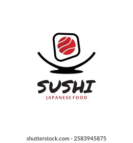 Sushi bar logo. Sushi vector logo icon, or Japanese specialties.