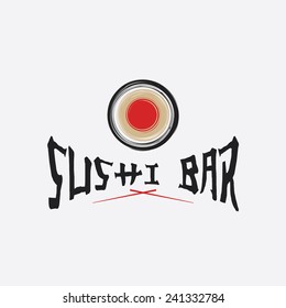 sushi bar vector design template
