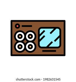 sushi box color icon vector. sushi box sign. isolated symbol illustration