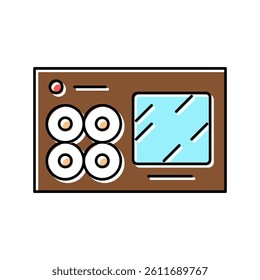 sushi box color icon vector. sushi box sign. isolated symbol illustration