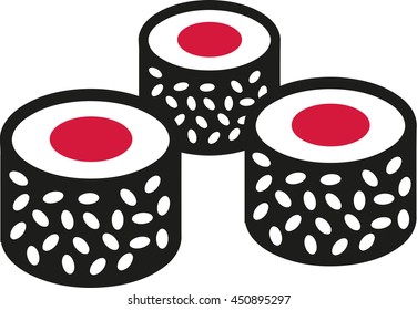 Sushi - california rolls