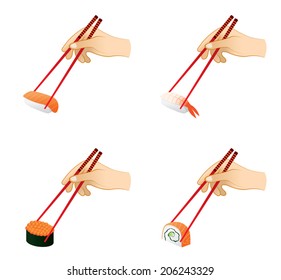 Sushi and Chopsticks