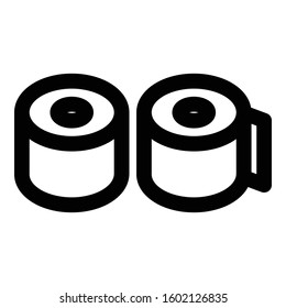 
Sushi With Chopsticks Outline bold Vector Icon which can be easily modified or Edited

