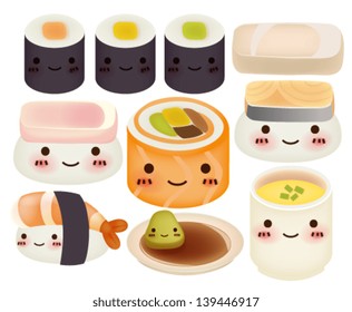 Sushi Collection - Vector File EPS10