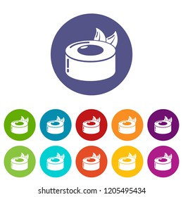 Sushi concept icon. Simple illustration of sushi concept vector icon for web