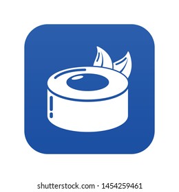 Sushi concept icon. Simple illustration of sushi concept vector icon for web