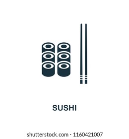 Sushi creative icon. Simple element illustration. Sushi concept symbol design from meal collection. Can be used for mobile and web design, apps, software, print.