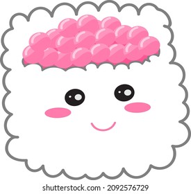 Sushi - Cute Japanese Food Illustration