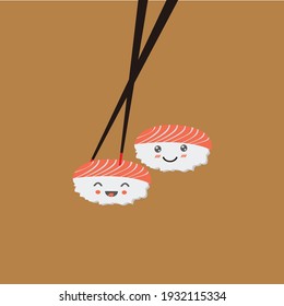 sushi design bacground illustration vector