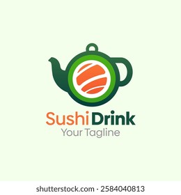 Sushi Drink Logo Design Template. Good for Business, Agency, Community and Organization