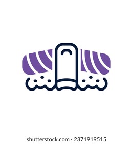 sushi dual tone icon. vector icon for your website, mobile, presentation, and logo design.