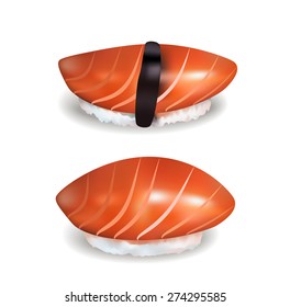 sushi, fish