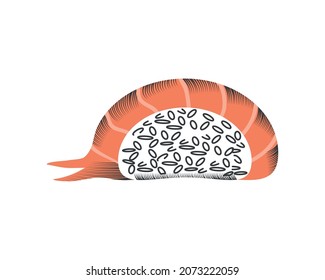 Sushi mit Fischsymbol