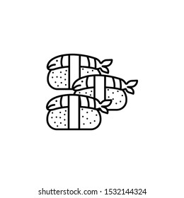 Sushi, fish, maki icon. Simple line, outline vector of japanese food icons for ui and ux, website or mobile application