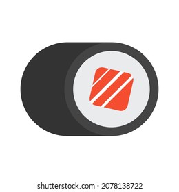 ilustración de vector de clipart plana de sushi