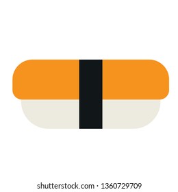 Sushi flat illustration on white