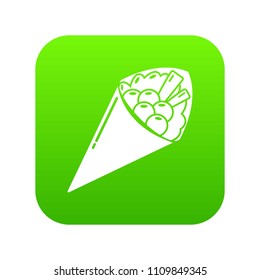 Sushi food icon. Simple illustration of sushi food vector icon for web