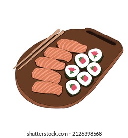 Sushi Food From Japan Vector to Bussines Restaurant