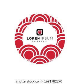 sushi food logo design ready to use premium vector