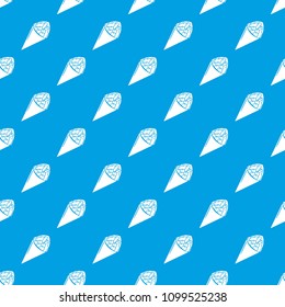 Sushi food pattern vector seamless blue repeat for any use