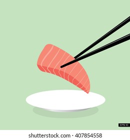 Sushi food. Sushi with salmon, red fish