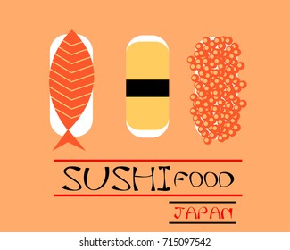 sushi food vector