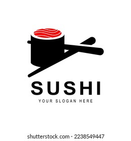 sushi food vector logo template