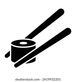 sushi Glyph Icon Background White
