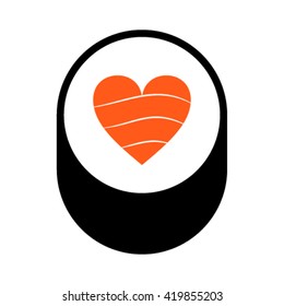 Sushi Heart,  Vector.