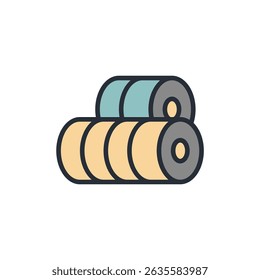 sushi icon collection .design style with background