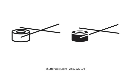 Sushi-Symbol. doodle-Grafikvektoren